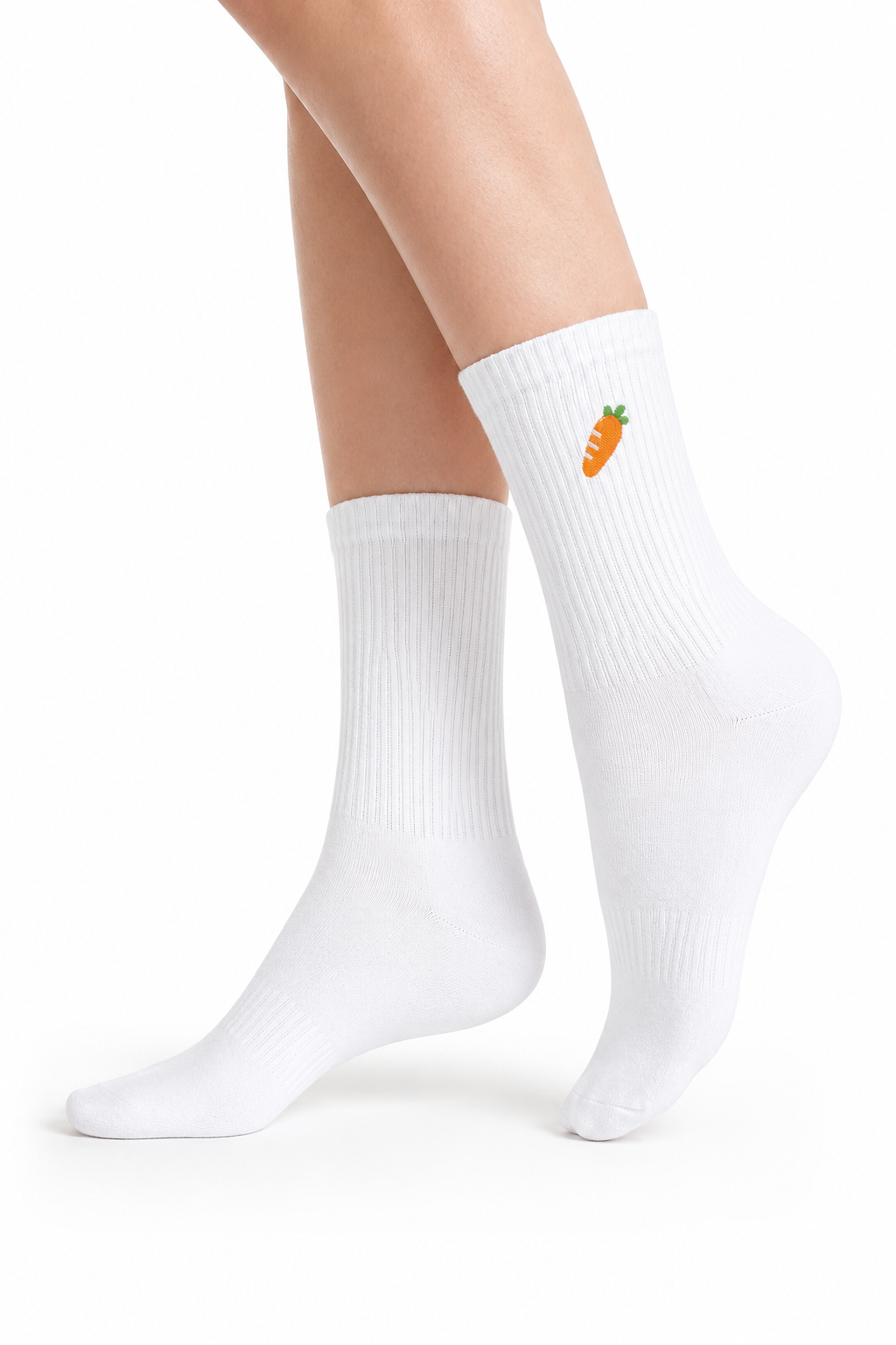 Karotte Sportsocken am Model