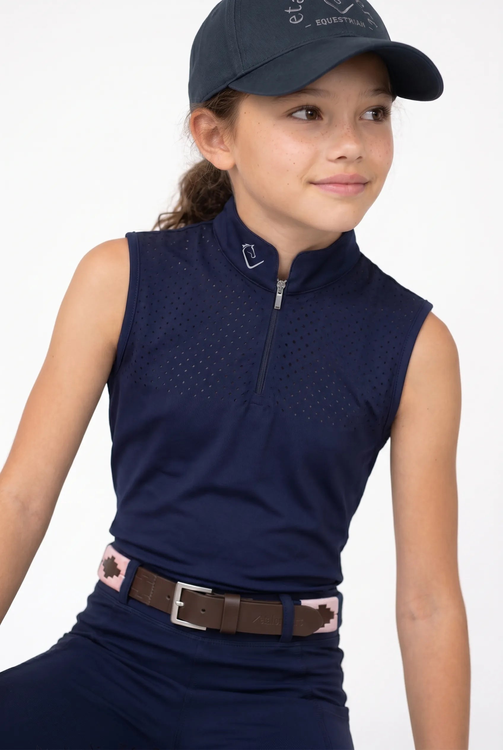 Functional shirt Star Gold Young Riders Sleeveless - Navy