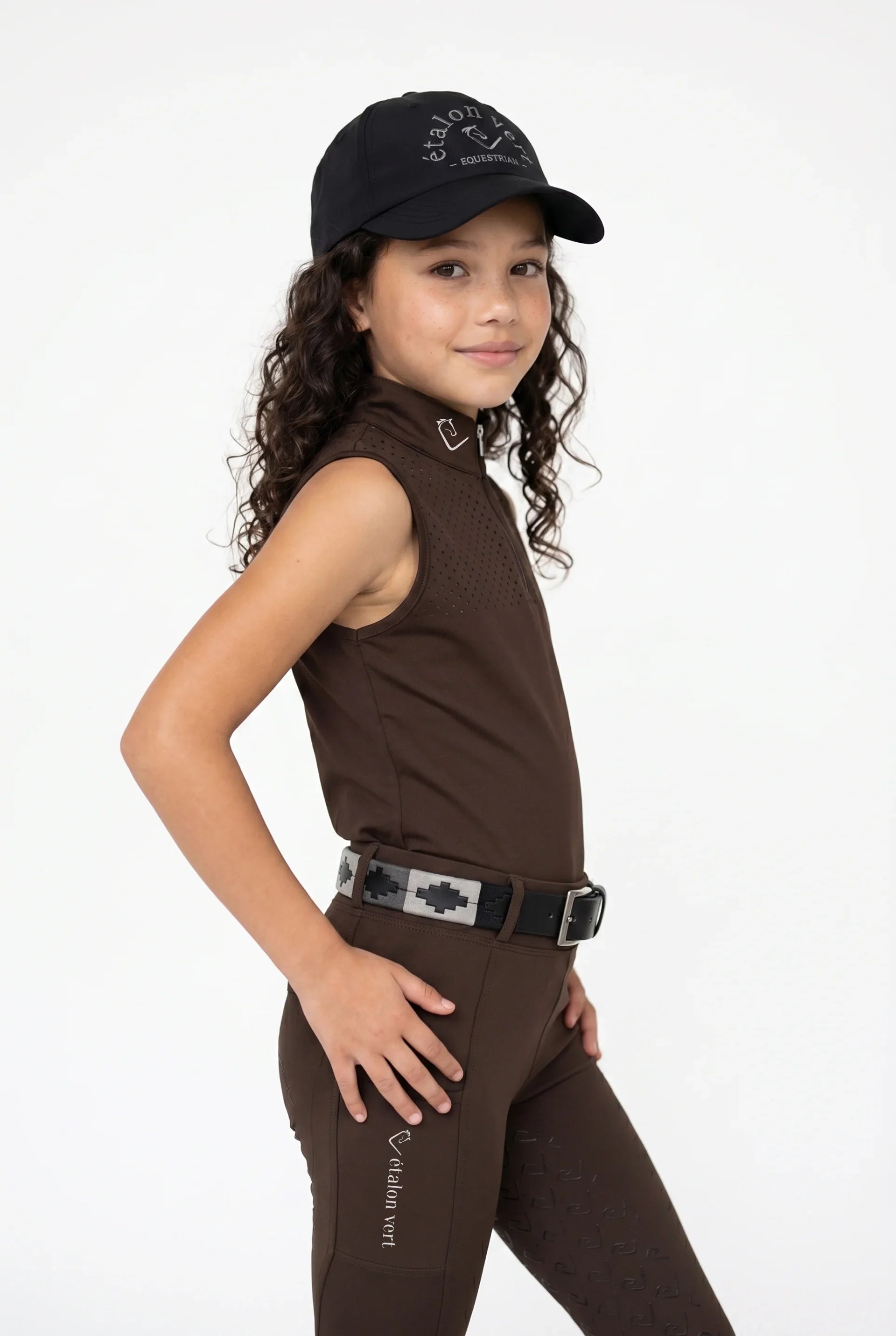 T-shirt fonctionnel Star Gold Young Riders Sleeveless - White