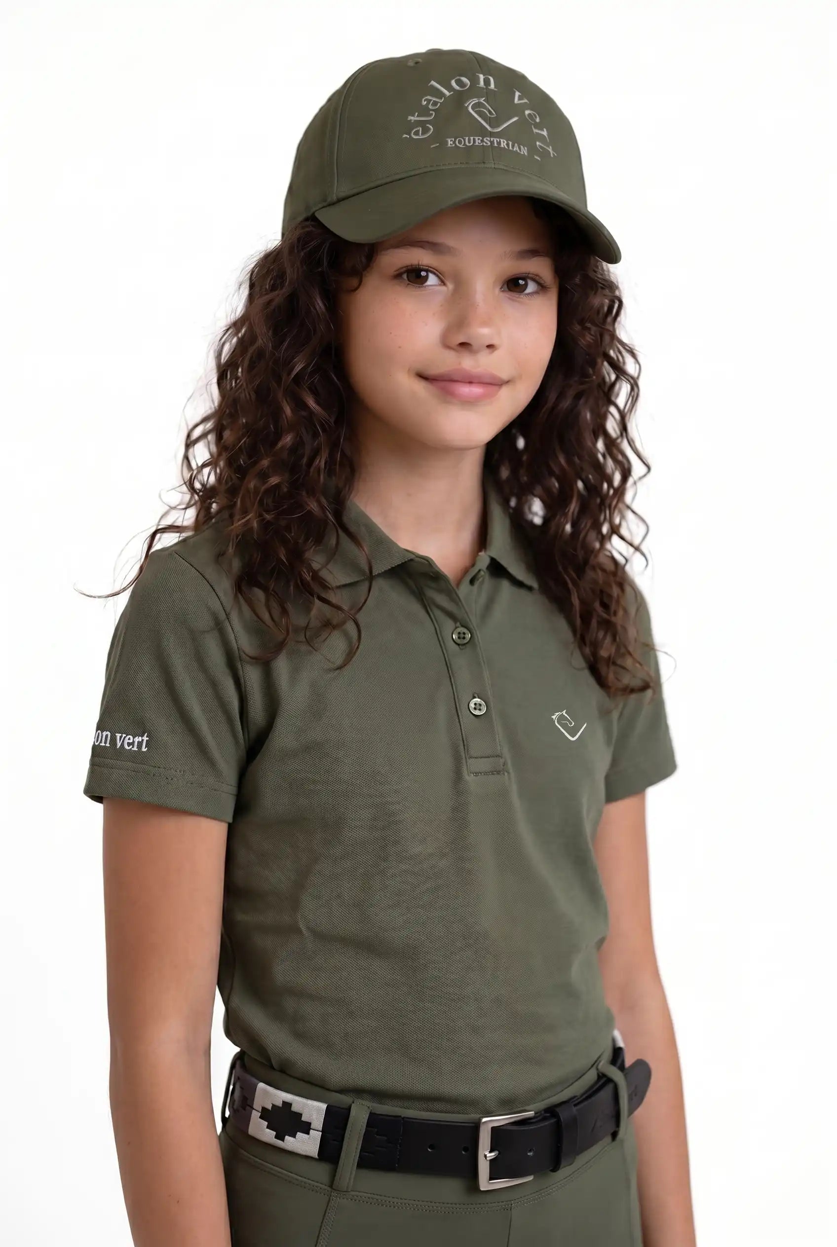 Poloshirt Sandro Hit 2.0 Young Riders Kurzarm - Olive