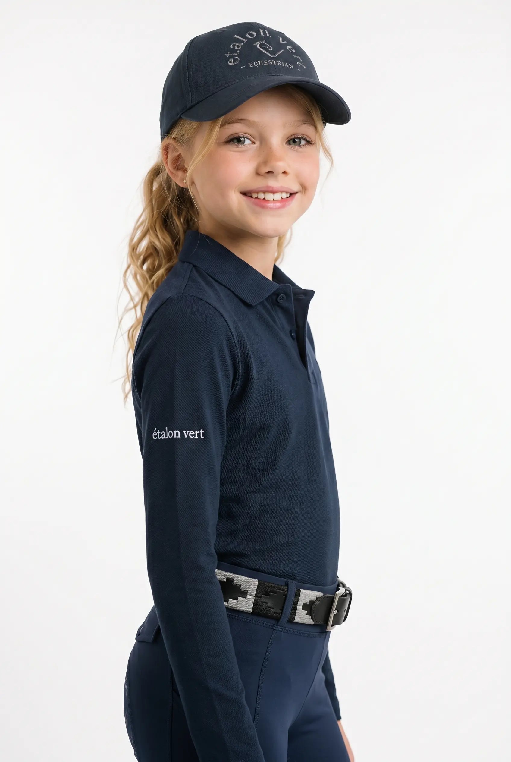 Poloshirt Sandro Hit 2.0 Young Riders Langarm - Navy