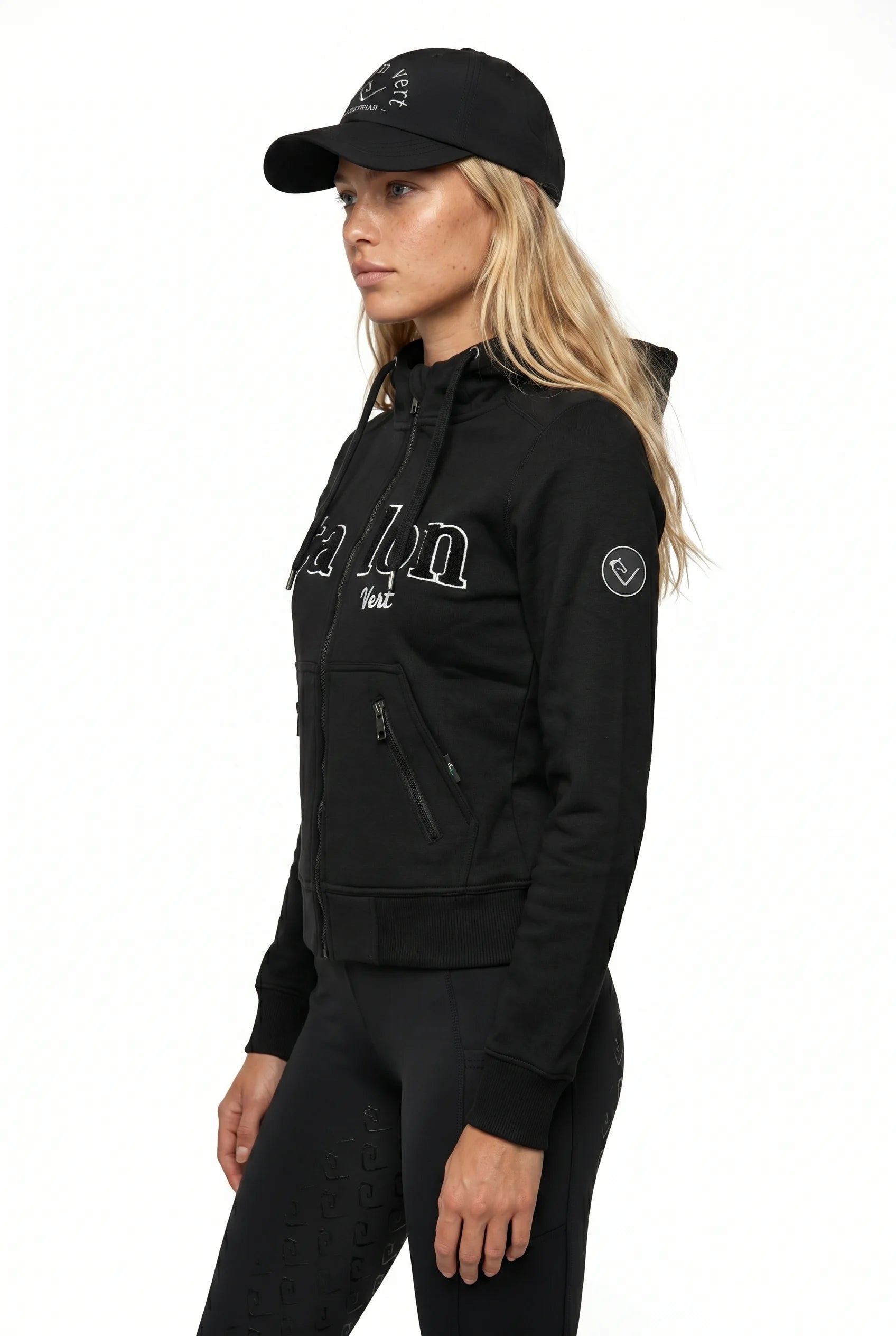 Carthago Zip Hoodie - Étalon vert - Noir