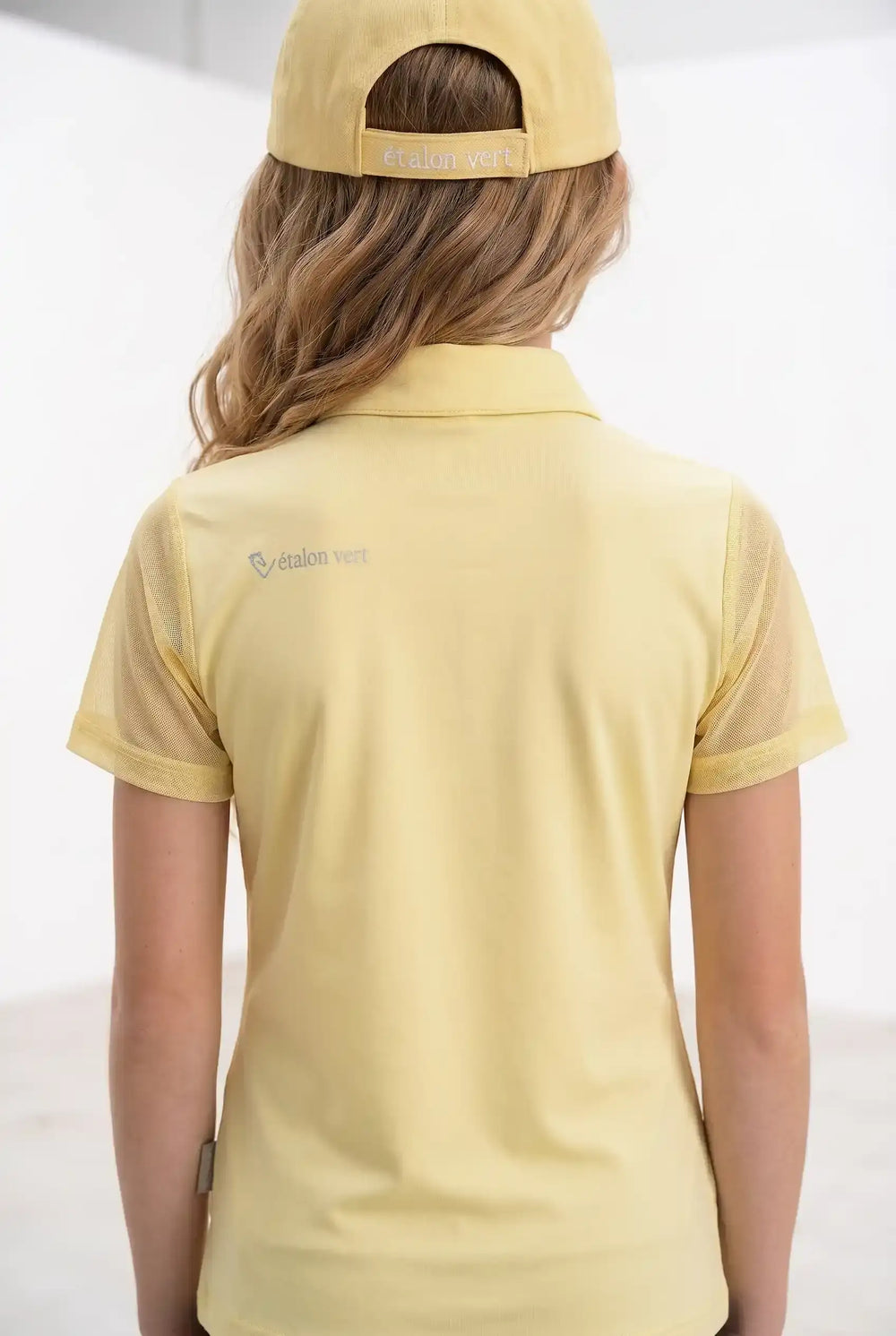 Star Gold Short Sleeve Mesh - Butter Yellow - Young Riders
