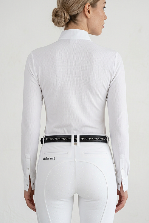 Kannan Turniershirt Langarm - White