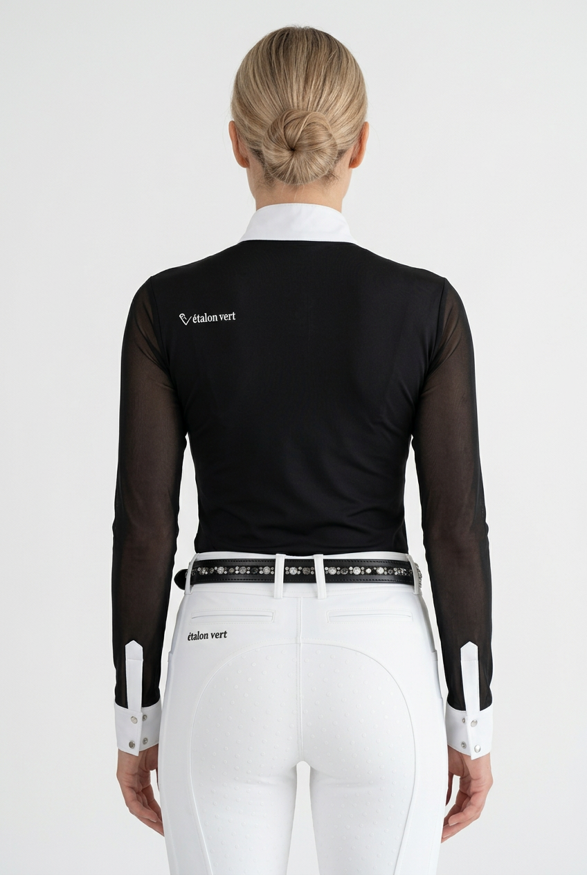 Chemise de concours Balou manches longues - Glitter Edition – Noir