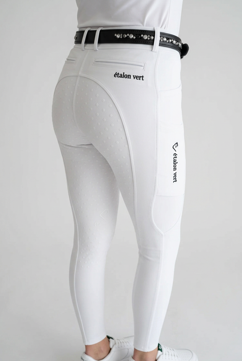 Belissimo 2.0 Reithose Vollgrip - White