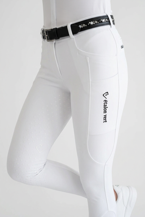 Belissimo 2.0 Reithose Vollgrip - White