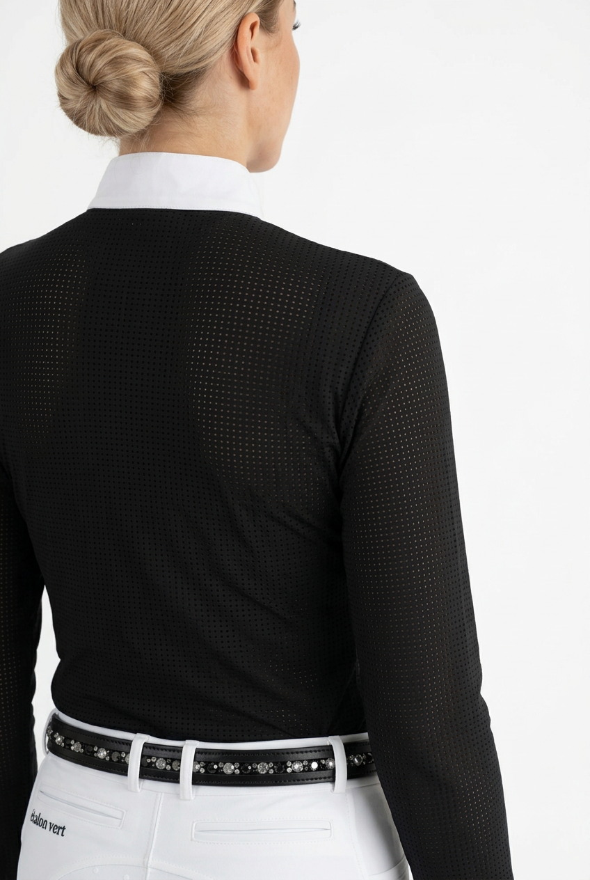 Chemise de concours Kannan manches longues – Noir