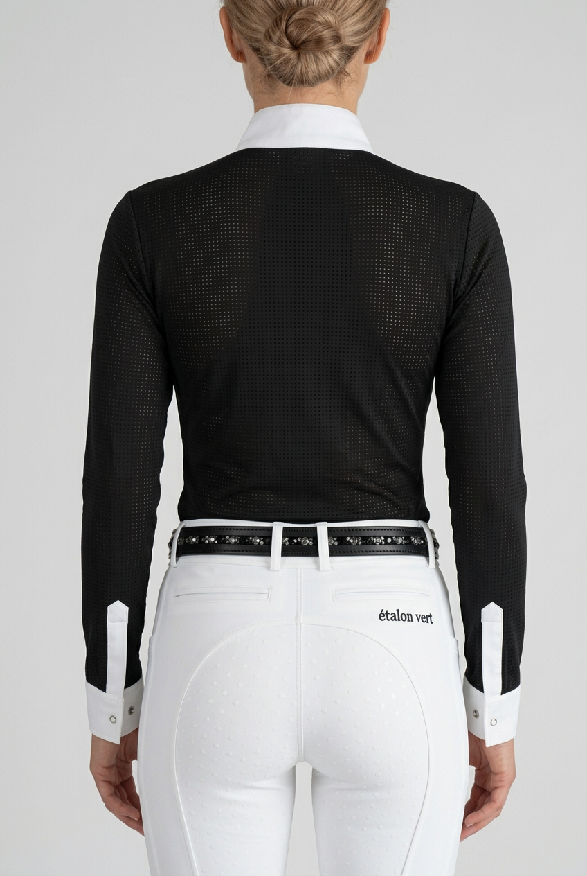 Chemise de concours Kannan manches longues – Noir