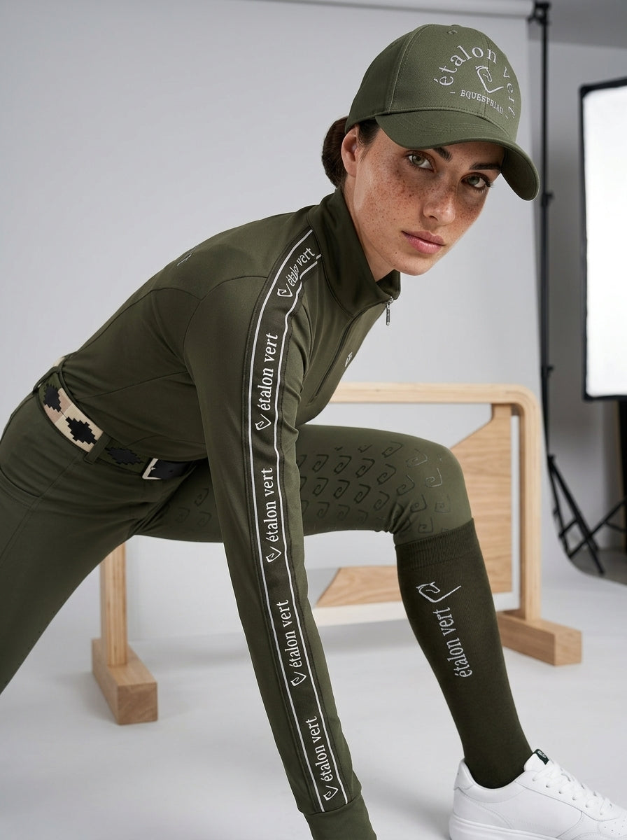 Funktionsshirt Casall Langarm - Olive / White