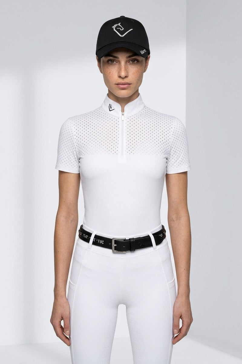 Performance Shirt Star Gold Short Sleeve perforated - White