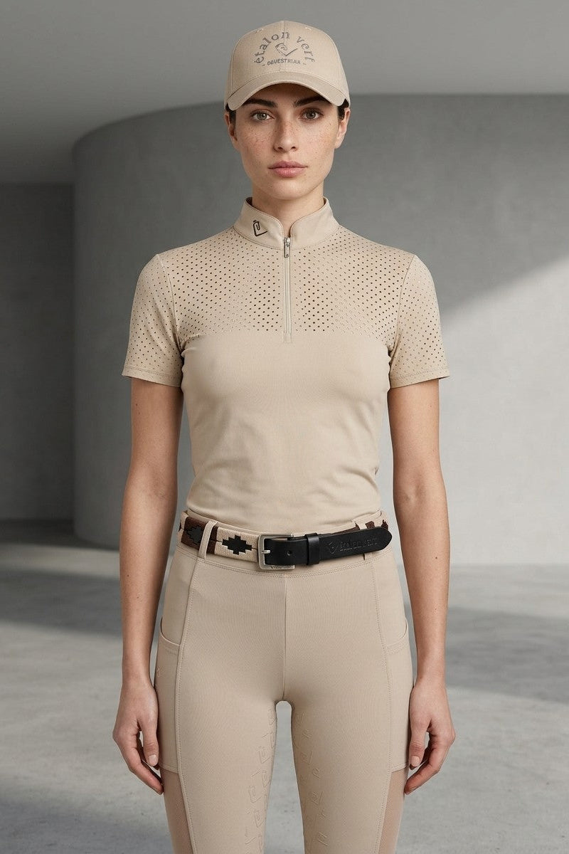Funktionsshirt Star Gold Kurzarm perforiert - Beige