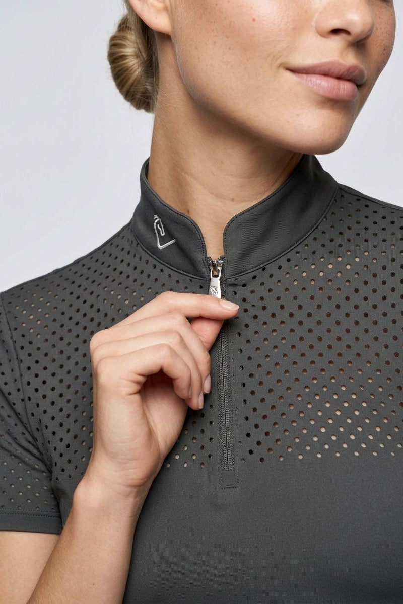 Funktionsshirt Star Gold Kurzarm perforiert - Stone Grey