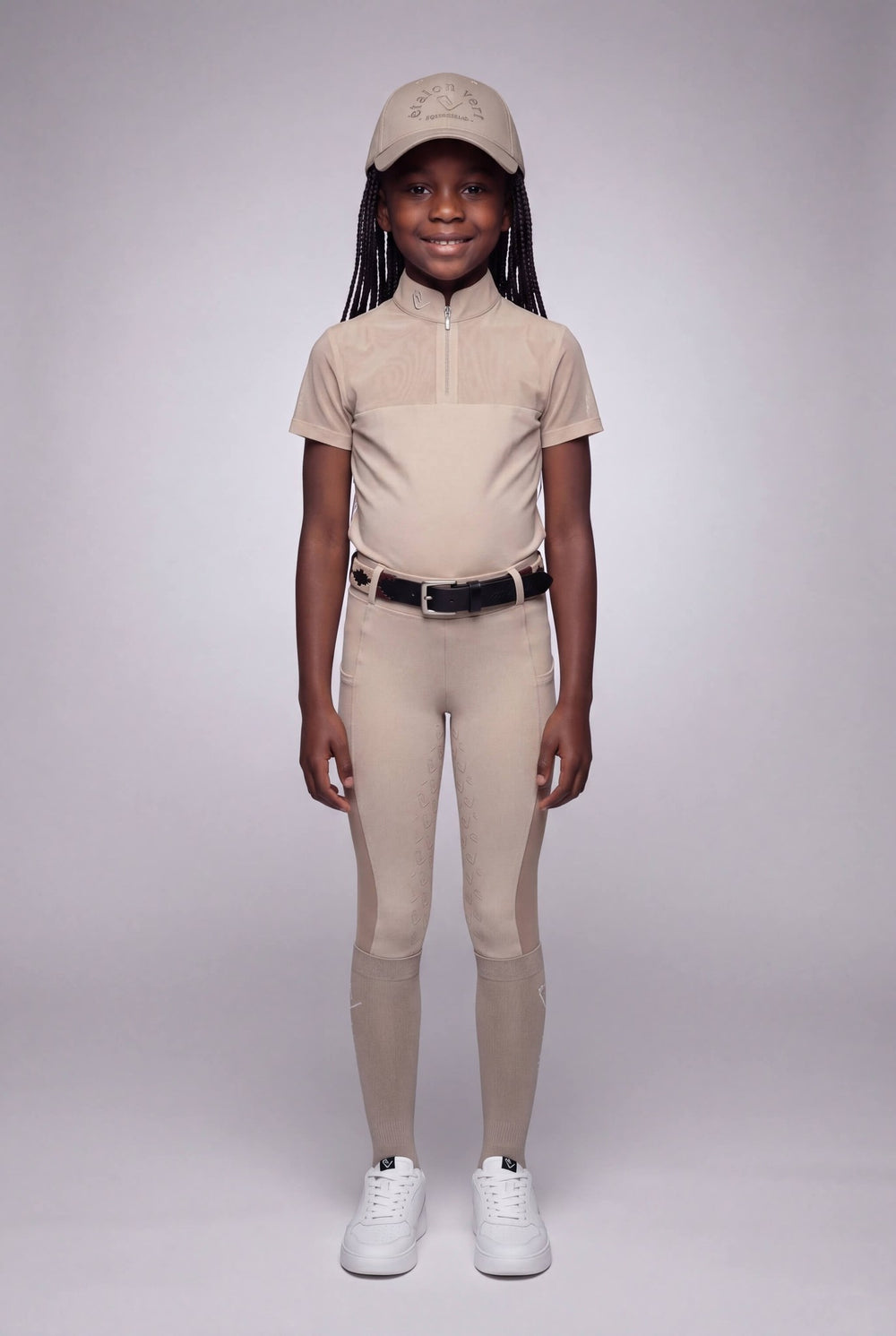 Chacco 2.0 - Leggings Fullgrip - Mesh Summer Edition - Beige - Young Riders