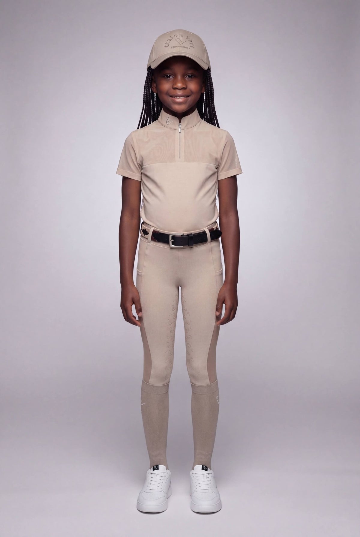 Chacco 2.0 - Leggings Fullgrip - Mesh Summer Edition - Beige - Young Riders