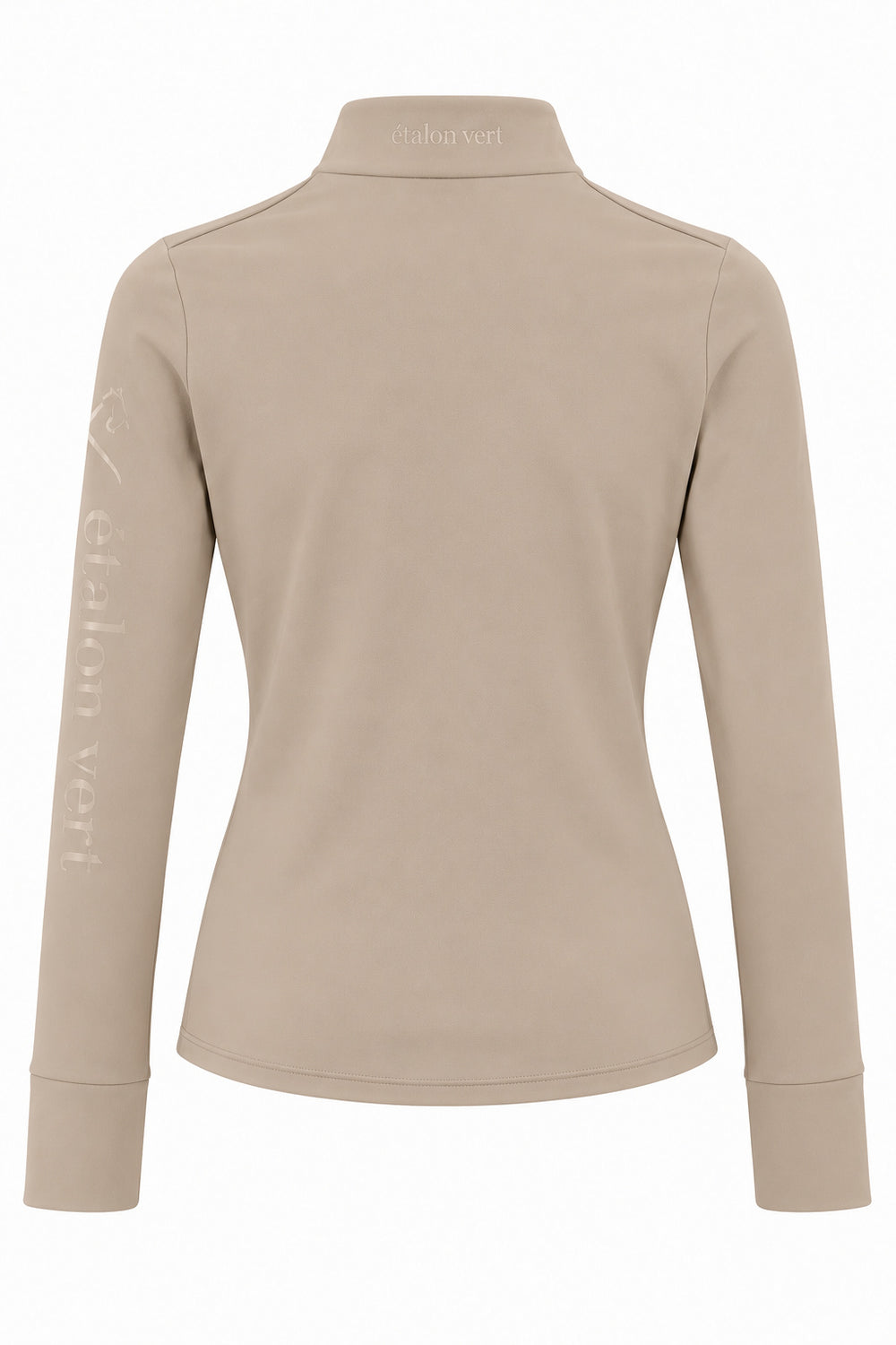 Snowball Thermo Langarmshirt – Beige, Rückenansicht