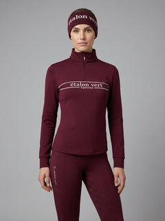 Zip Pullover - Etalon Equestrian - Burgundy