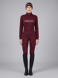 Zip Pullover - Etalon Equestrian - Burgundy