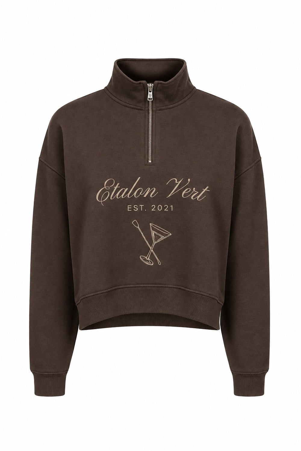 Zip Sweater - Brown