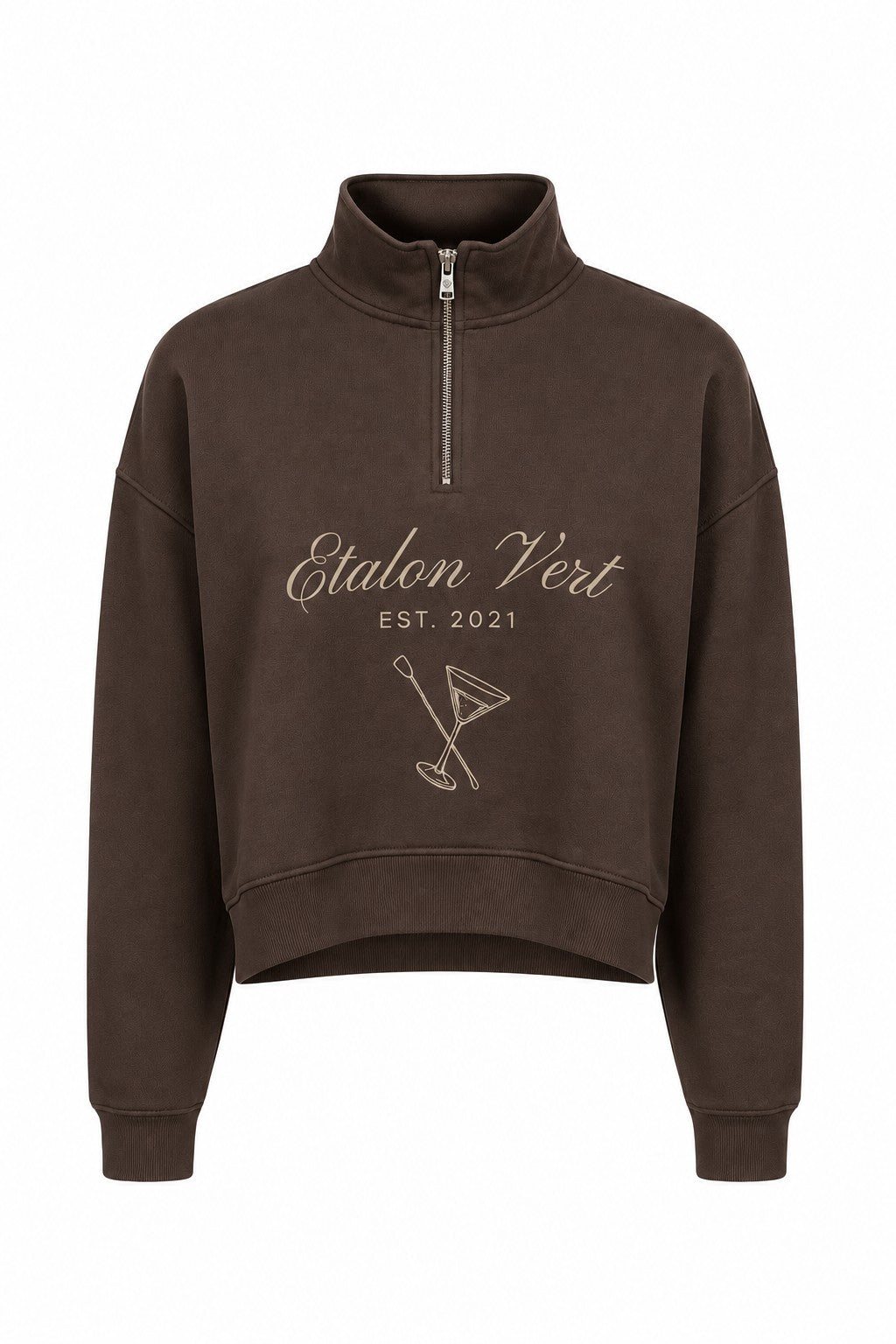 Zip Sweater - Brown