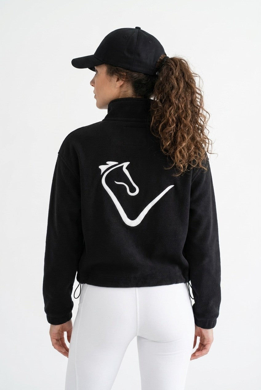 Zip Sweater - Fleece - Black