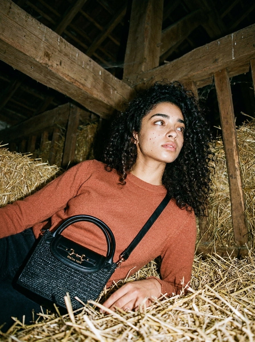 étalon vert x WIND & VIBES Mini Roma Bast Black/Gold - Gebiss