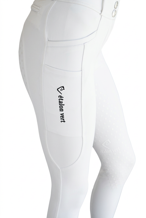 Belissimo 2.0 Reithose Vollgrip - White