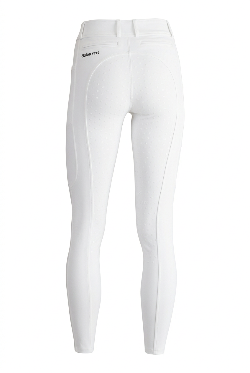 Belissimo 2.0 Reithose mit Leggings Komfort Vollgrip - White