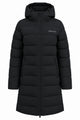 Cardento Long Puffer Jacket Black – Front geschlossen