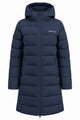 Cardento Long Puffer Jacket Navy – Front geschlossen