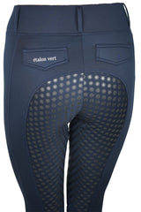 Negro thermal riding leggings full grip - navy