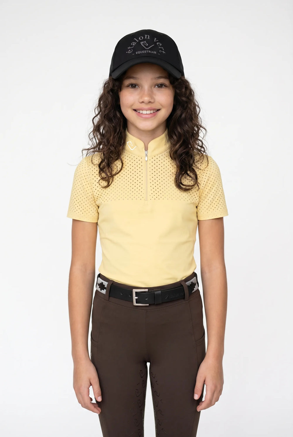 Performance Shirt Star Gold Young Riders short-sleeved perforated - Butter Yellow