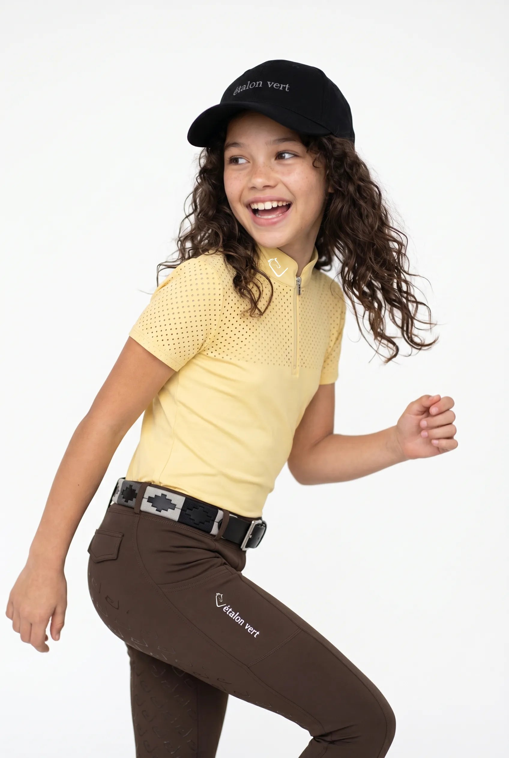 Funktionsshirt Star Gold Young Riders Kurzarm perforiert - Butter Yellow