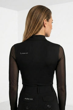 Contendro functional shirt long sleeve - Glitter Edition - Black