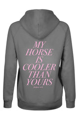 Quaterback Hoodie  My Horse is cooler than yours - Anthracite