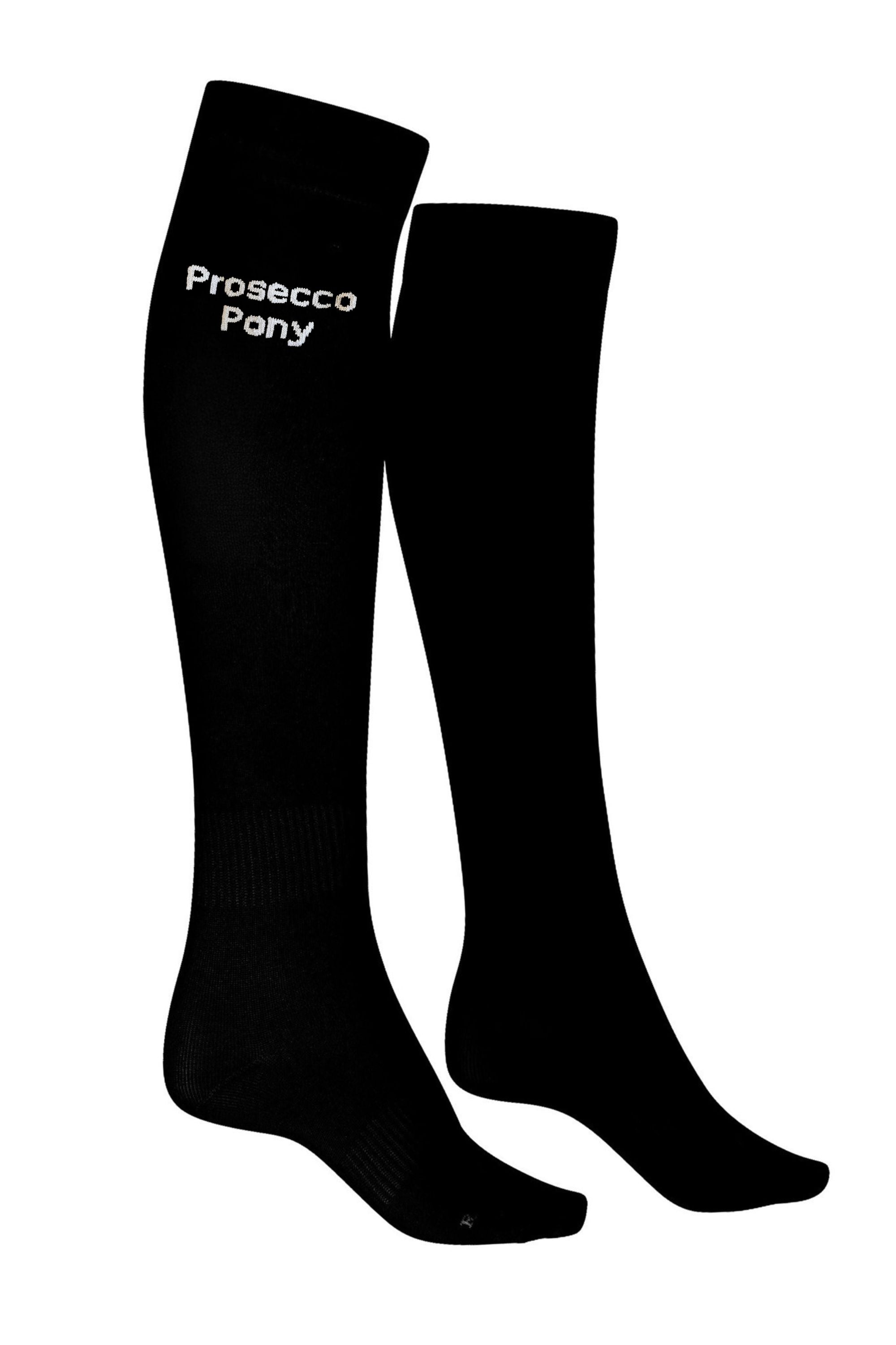 Reitsocken Iconic - Black - Prosecco Pony
