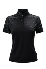 Funktionsshirt Star Gold Mesh Kurzarm - Black - Glitter Edition