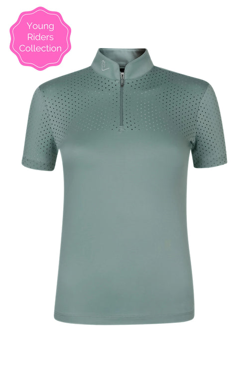 Funktionsshirt Star Gold Young Riders Kurzarm - Pale Teal