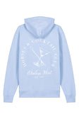 Indoctro 2.0 - Sweat à capuche Horses & Cocktail Club - Bleu ciel