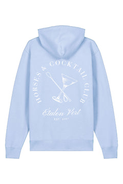Indoctro 2.0 - Horses & Cocktail Club Hoodie - Sky Blue