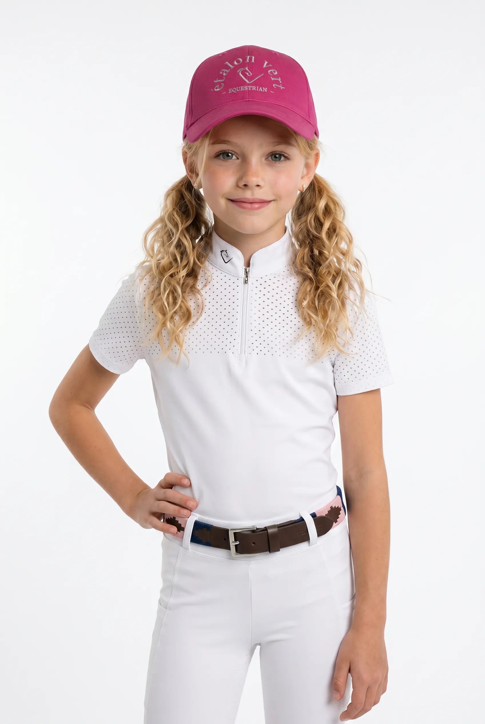 Functional shirt Star Gold Young Riders short sleeve - White