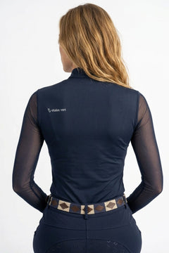 Contendro T-shirt fonctionnel manches longues - Glitter Edition - Navy