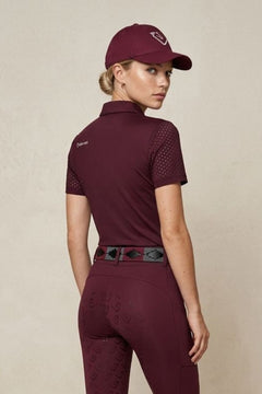 Funktionsshirt Star Gold Kurzarm perforiert - Burgundy