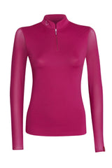 Contendro 2.0 Funktionsshirt Langarm - Mesh - Very Berry