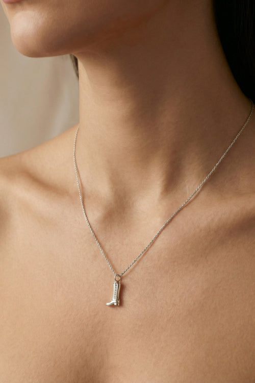 Engraving Charm - Heart - Silver - Chain