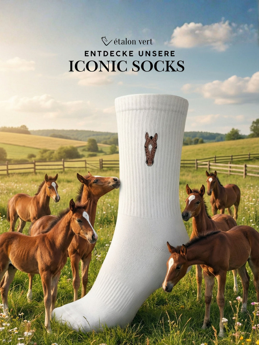 Sports socks - Brown Horse Icon