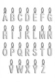 Charm - letters - silver