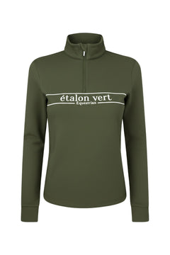 Zip Pullover - Etalon Equestrian - Olive