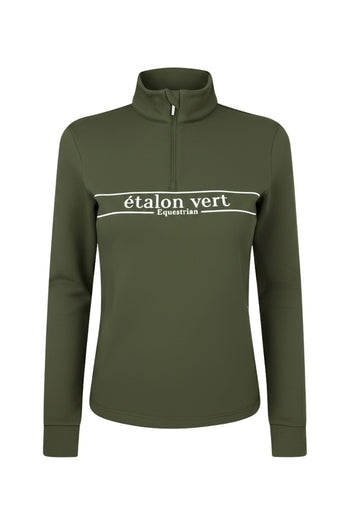 Zip Pullover - Etalon Equestrian - Olive