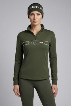 Zip Pullover - Etalon Equestrian - Olive